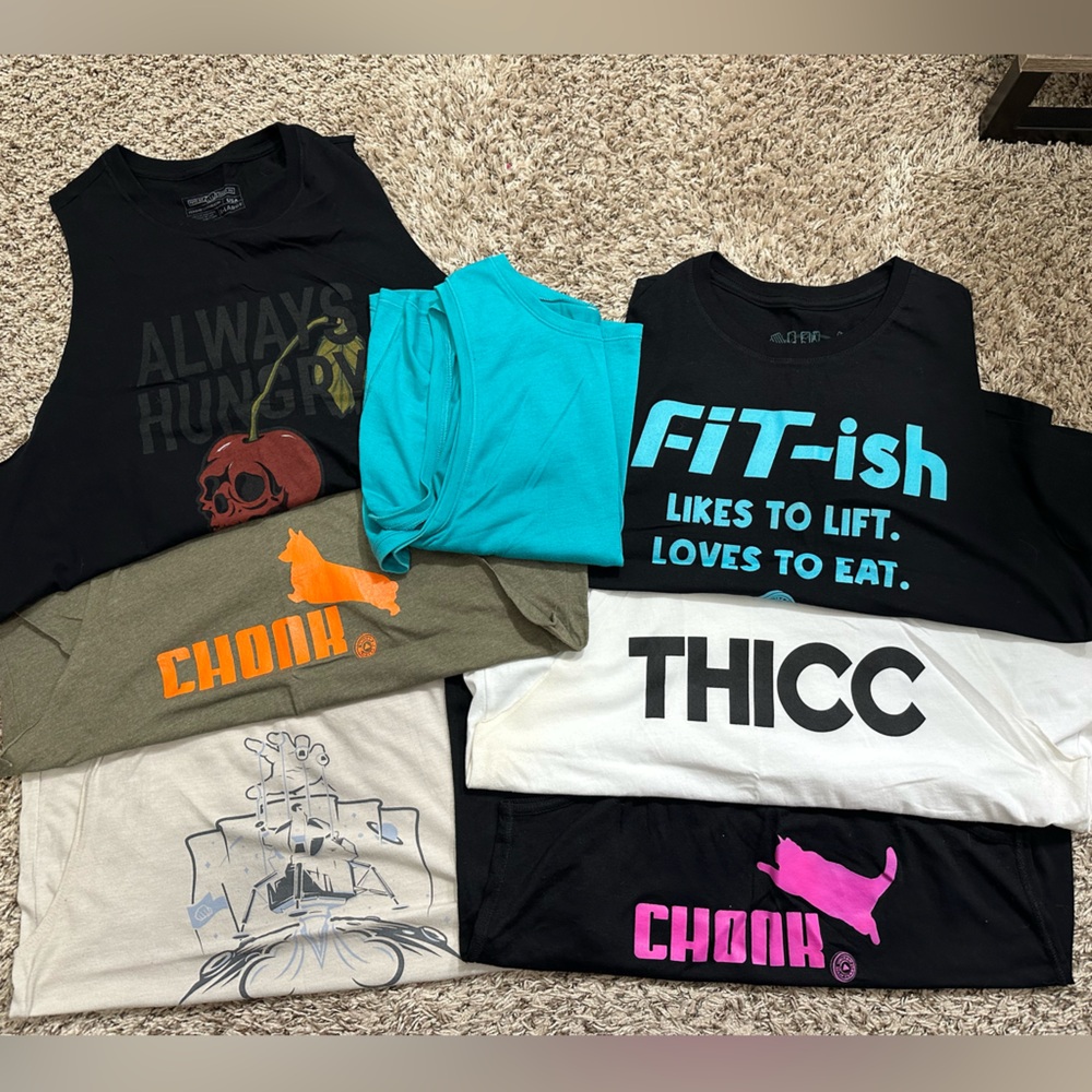 Lot of 7 Athletic Tops